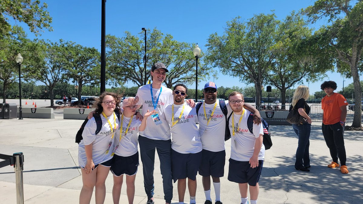 After an ankle rest day Cristian ventured out for practice and showcase with his team. They brought some ENERGY. The group picture is Cristian's team in the white and the special abilities team from Taiwan. So cool! Qualifying round tomorrow.