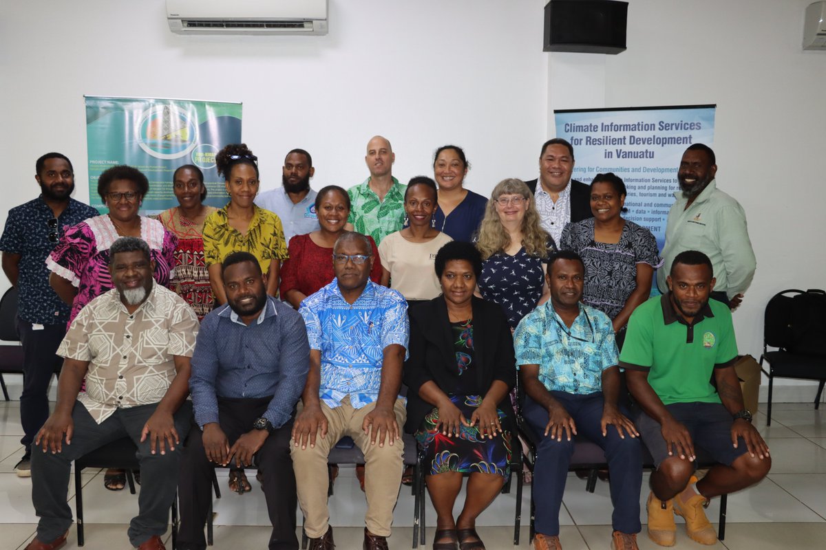 SprepChannel's tweet photo. The 5th meeting of the #VanKIRAP steering committee is currently underway in Port Vila, chaired by the Director General of the Ministry of Climate Change, Ms Esline Bule.
#ResilientPacific https://t.co/B0vvvfZimg