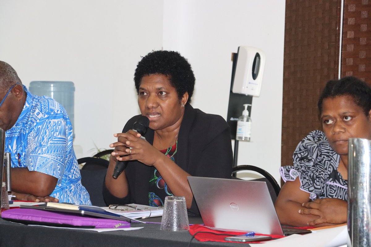 SprepChannel's tweet photo. The 5th meeting of the #VanKIRAP steering committee is currently underway in Port Vila, chaired by the Director General of the Ministry of Climate Change, Ms Esline Bule.
#ResilientPacific https://t.co/B0vvvfZimg