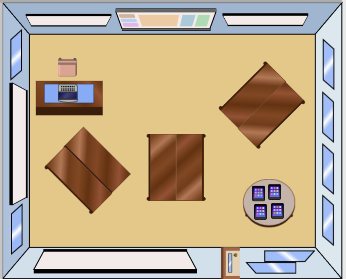 MammoneSarah's tweet photo. Today we had a go at designing a basic classroom design for our future room. Would've loved to add more colour and modern teaching furniture and accessories!
#acuedu_p https://t.co/0UyfvyLeYy