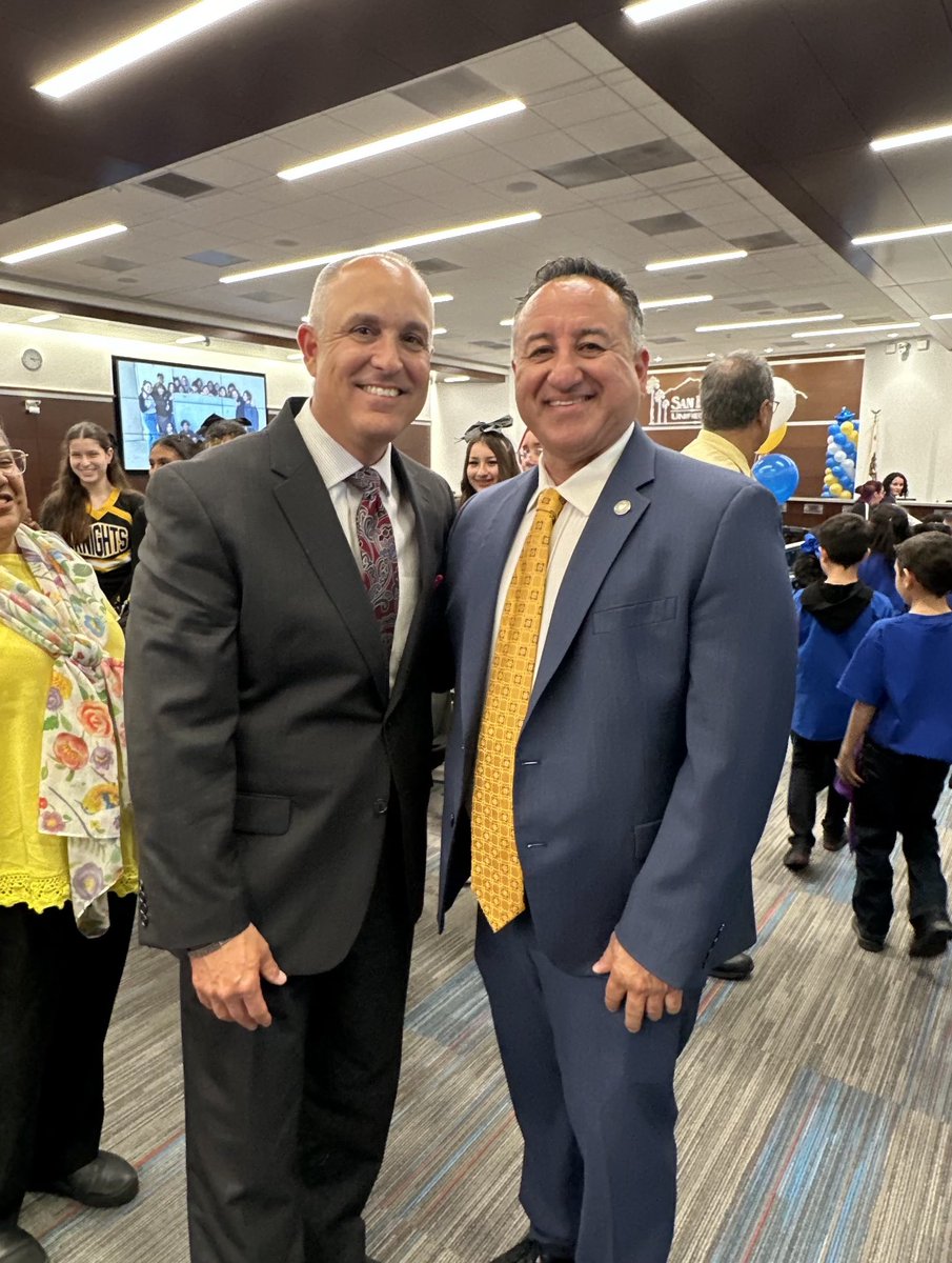 Congratulations to SBCUSD Superintendent Mauricio Arellano.  He is a homegrown product coming back to serve his community.  There was a great amount of support for his welcome home.