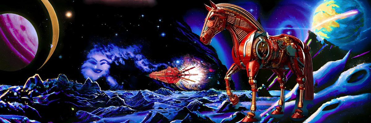 H0RSE0ASIS's tweet photo. 🛰️Ready for a wild ride, space cadets?! Thanks to The Red Dwarf and @clownassasin, #Captainastro 👩🚀 led us to the cosmos' largest racing rig by an Earth-like planet. Stay on your toes and adapt to changes in the ever-expanding @zed_run universe!✨Enjoy! 🎁
@V_H_Studio
#zedrun https://t.co/BXTNK9OnAg