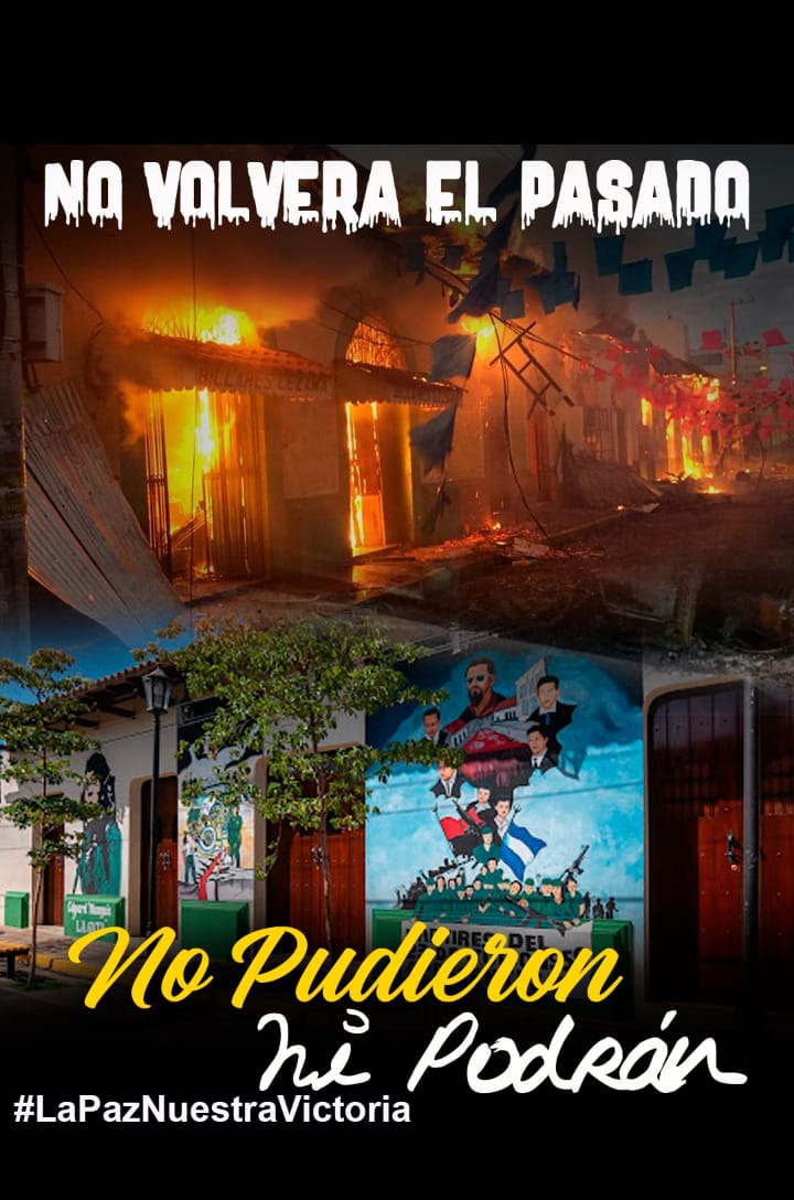 Orlandesa11's tweet photo. #Nicaragua #LaPazNuestraVictoria #Elpasadonovolvera El pasado no volverá, no pudieron ni podrán! ✊️✌️ https://t.co/FD45grvYnZ