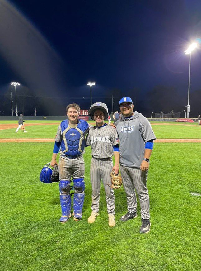 JoeMarras's tweet photo. These two did the coolest thing I’ve seen on a baseball field playing all 9 positions in one game and getting the win and save to end it all. Really special day on the field https://t.co/UaIMMUshMA