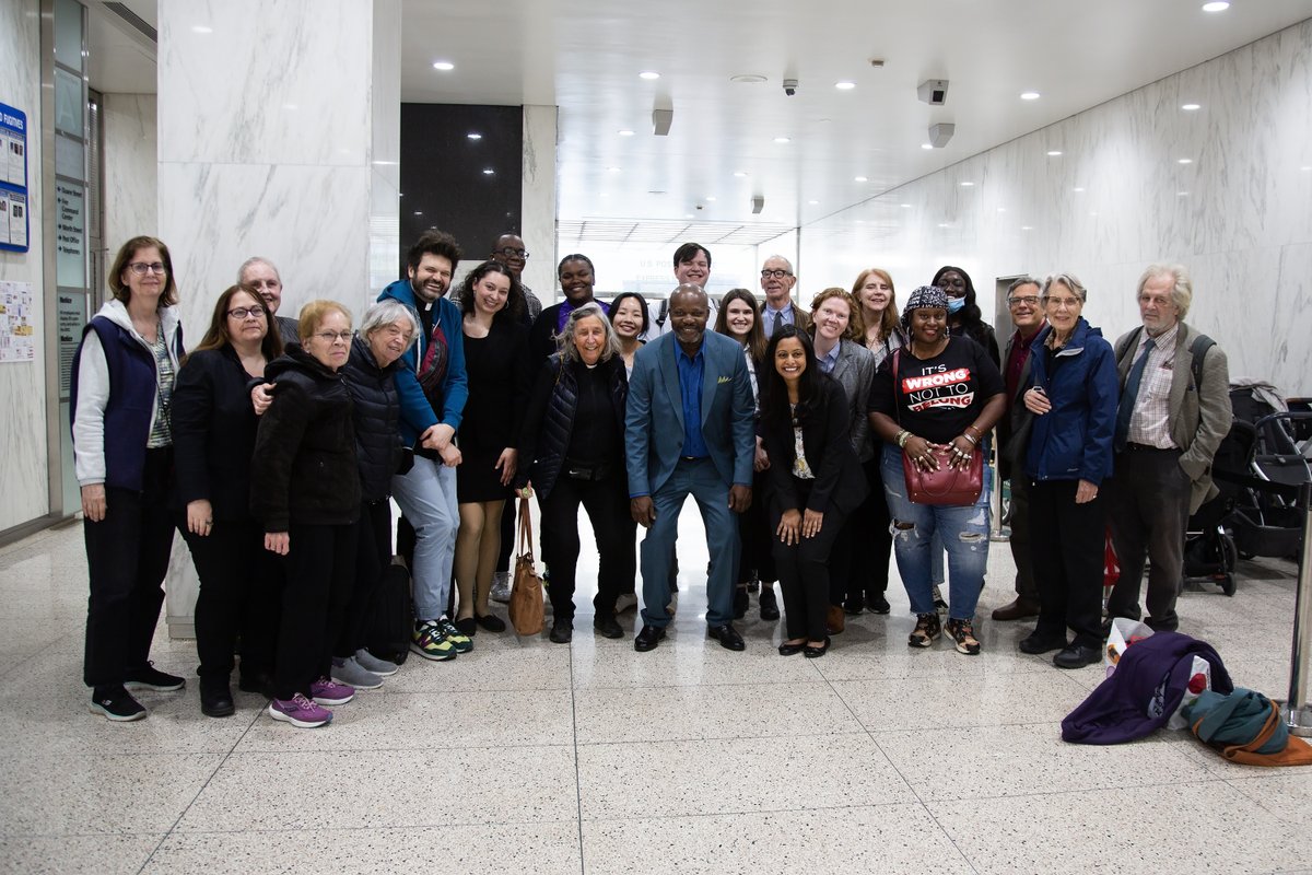 familiesfreedom's tweet photo. Thank you everyone for attending Jean Montrevil's court hearing today!
We're overjoyed to announce that Jean has been granted approval for his 212c wavier and is able to remain in the U.S. with his family and communities after years of fighting his case!
#KeepJeanHome https://t.co/Y2JZuPUyN2