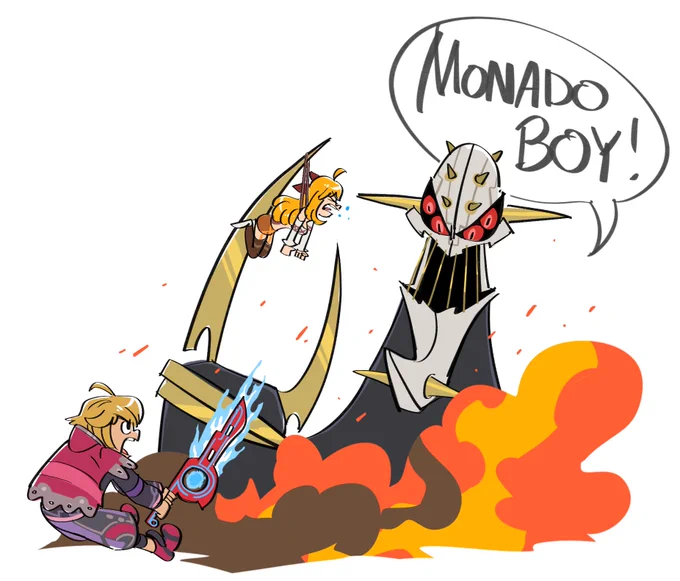 oh ok, they are just dropping the giant new Xenoblade 3 dlc next week!?welp#Xenoblade art throwback 