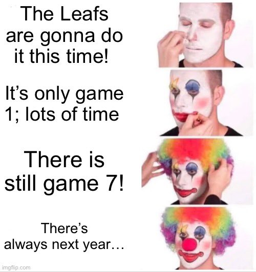 This meme will apply every single year. #HockeyTwitter #PlayoffHockey #TorontoMapleLeafs