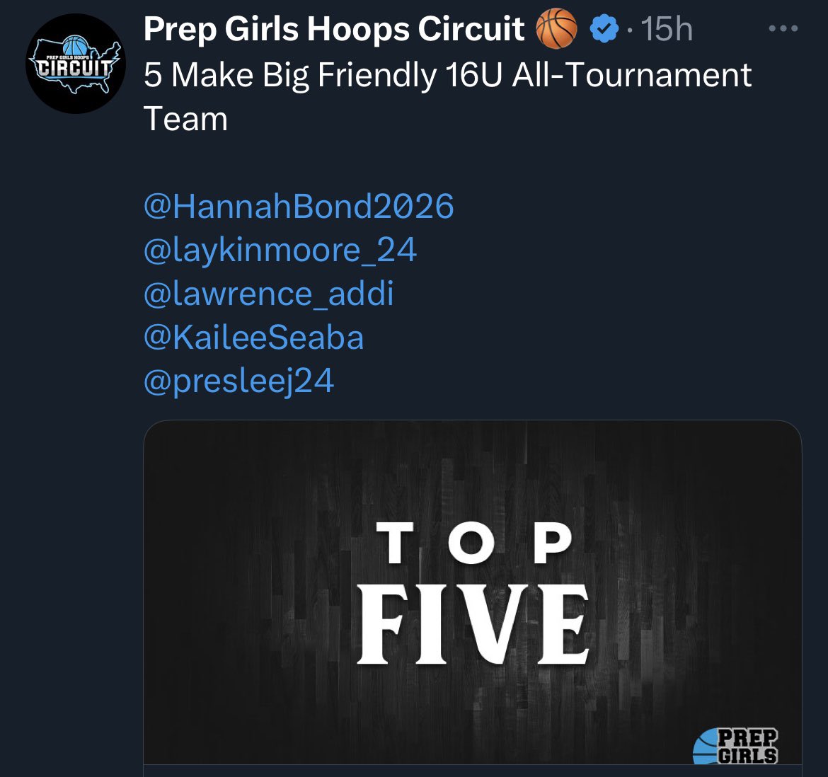 lawrence_addi's tweet image. Truly honored! Can’t wait til the next one! @PGHCircuit @PrepGirlsHoops