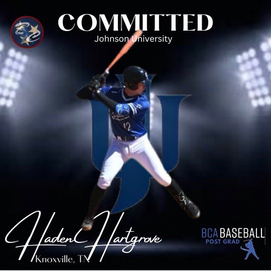 Bc_Athletics_'s tweet photo. ‼️COMMITTED‼️

🎉Congrats to @BCApostgrad INF/OF Haden Hartgrove  (Anderson Co,Tn)  on his commitment to Johnson University as a Student/Athlete at the next Level!! 

We are very happy and proud for you Haden!! 👊 

#BCAPROUD🔥#nextstep 🏴‍☠️ https://t.co/N351F9sRqI