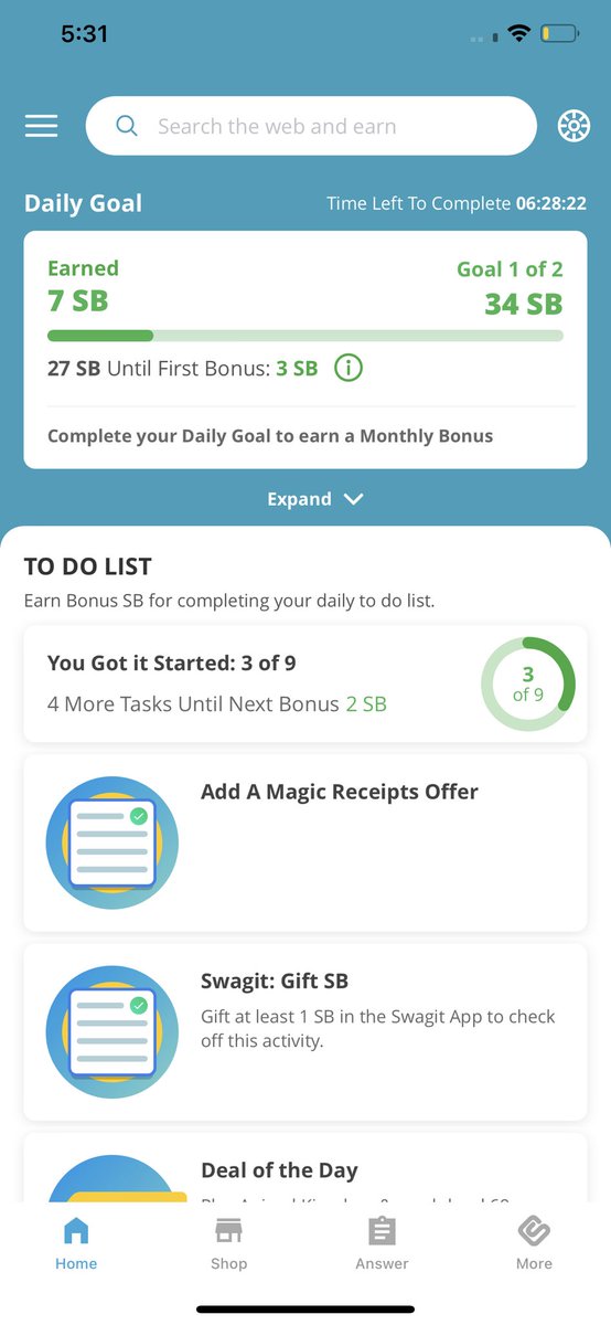 SalmaGulzar5's tweet image. @Swagbucks  I just complete my Swagbucks earning from today #Swagbucks #SwagCode