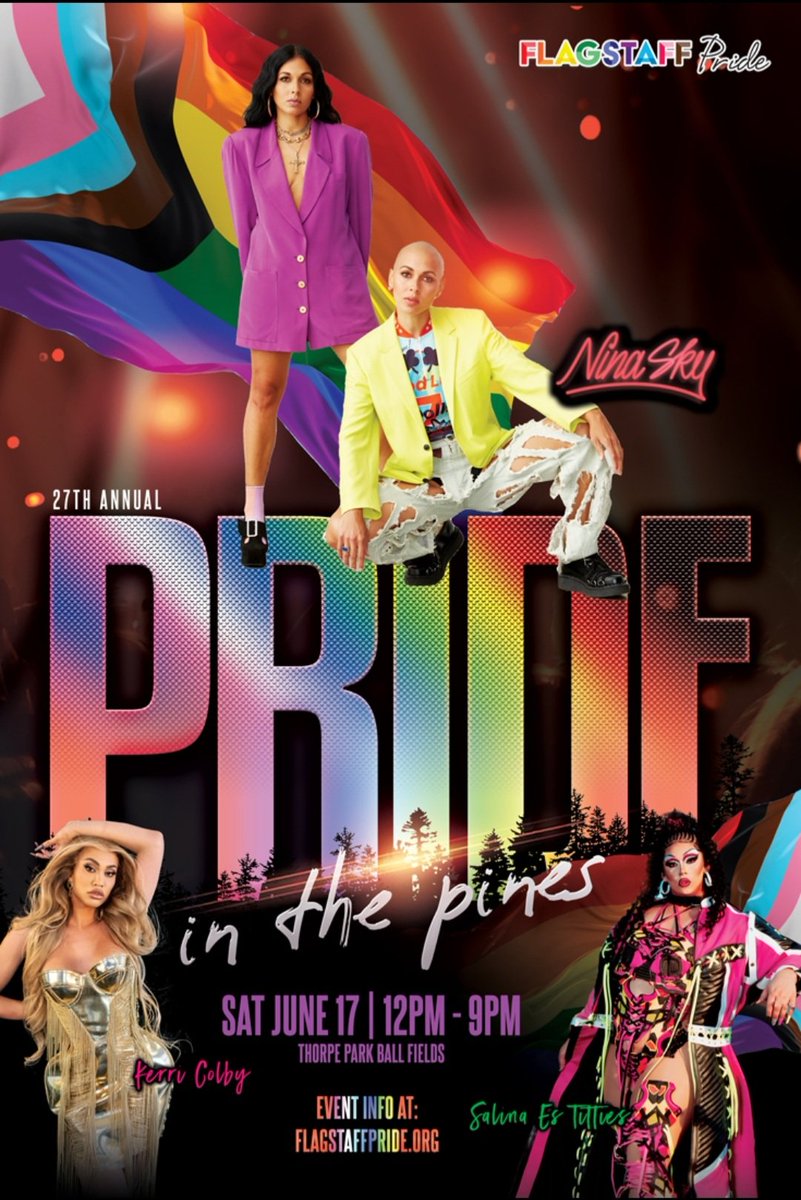 FlagstaffPride's tweet photo. Pride is just around the corner! Tickets on sale now https://t.co/pvGd12gFfB