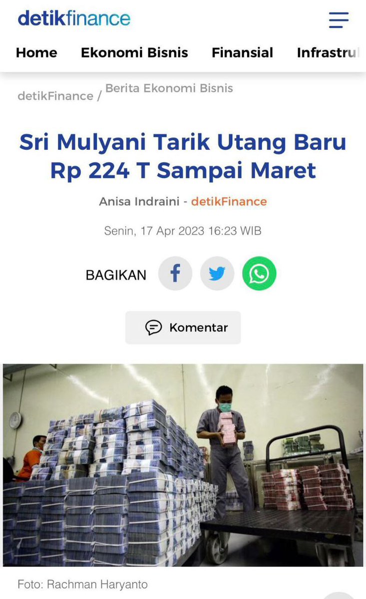 Gw Bingung Dengan Kerjaan Mbak Srimulat ini.
Katanya kita surplus 128.5T, tapi ternyata pada saat yang sama ngutang 224T....🤔🤔🤔🤔🤔🤔🤔
Kayaknya dia suka Ngibul juga kayak Bossnya......
🥴🥴🥴🥴🥴🥴🥴🥴🥴🥴🥴🥴🥴🥴