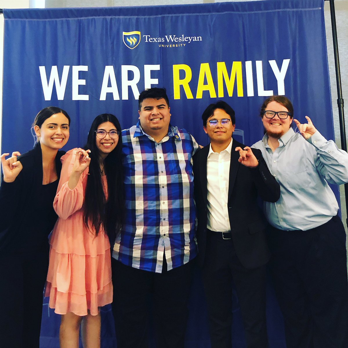 Some of our admissions team at the 7th Annual Rammys! Several of our members were nominated for their dedication to diversity and supporting students. #ramsup #txwes #ramily