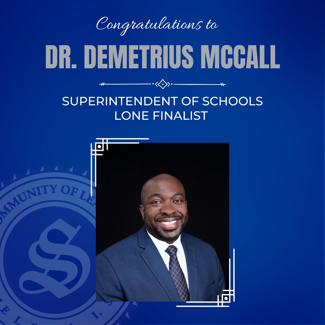 SheldonISD's tweet photo. The Sheldon ISD Board of Trustees have named Dr. Demetrius McCall @MccallDemetrius the lone finalist for superintendent of schools. To read more, go to https://t.co/1GSHP2D23q https://t.co/W2Gv359S6a