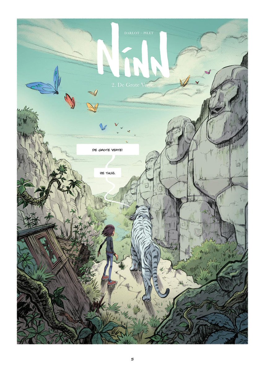 stripland_BENL's tweet photo. Dankzij #Saga krijgt #Ninn een nieuwe kans nadat #Kennes de vertaling moest stopzetten. Deel 2 -De Grote Verte- verschijnt vrijdag. Ninn bereikt een parallelle wereld die antwoorden kan geven. Sombere gedachten willen de plaats beschermen tegen indringers. #Pilet #Darlot https://t.co/omei4BtU3E