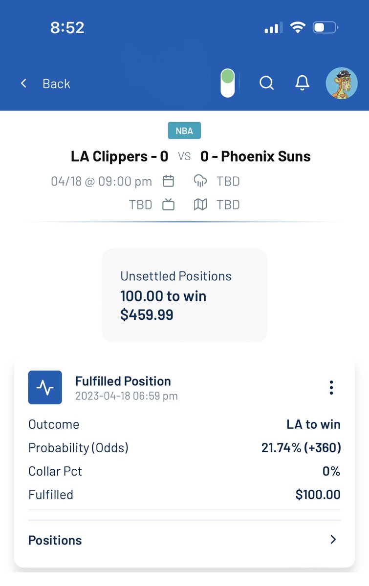 BettorOdds_eth's tweet photo. Loving the Clippers again‼️
Clippers ML @ +360 https://t.co/16f3rAkc8f