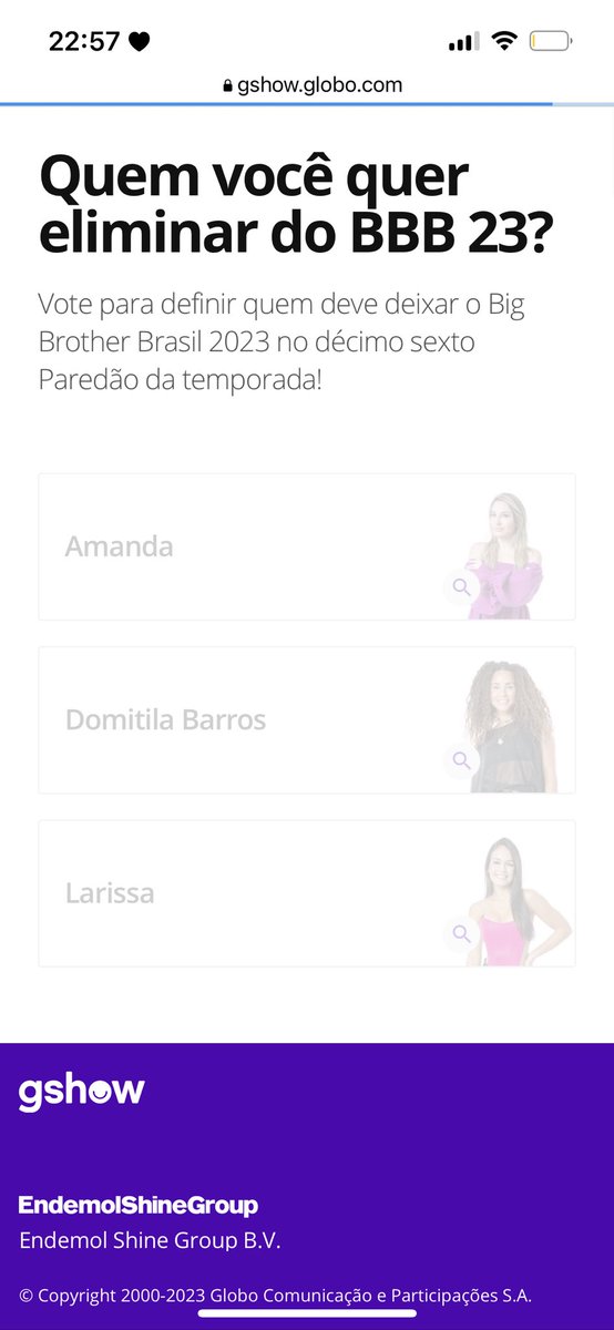 FlaviaGalvez's tweet photo. @draameirelles Não consegui votar das 22hs fico  asim https://t.co/zsQsTUlFXy