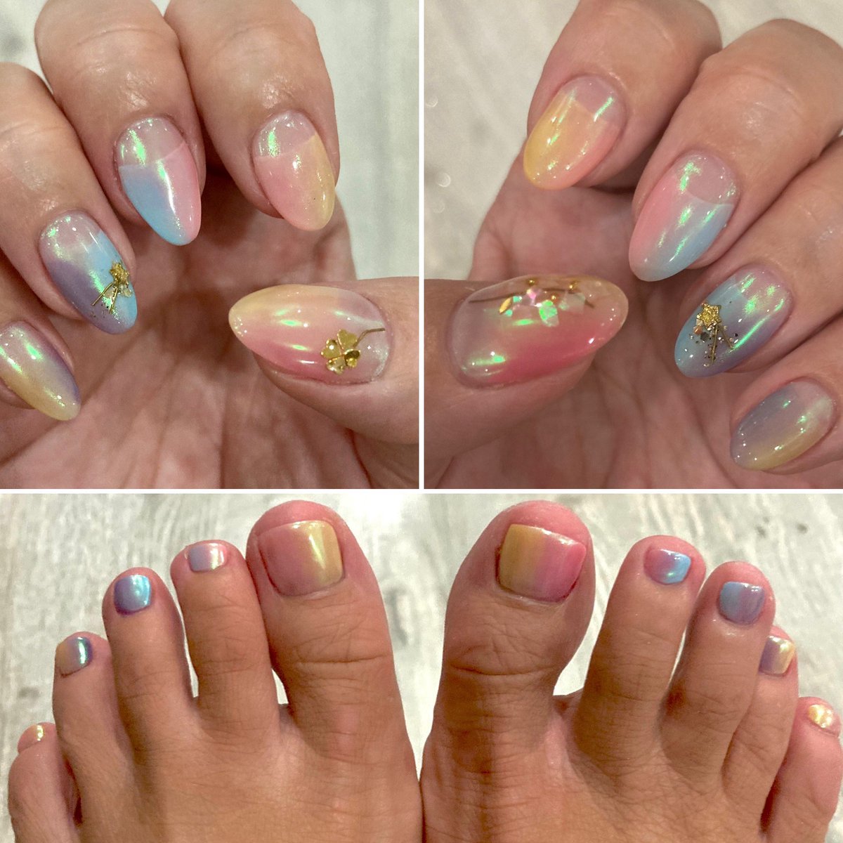 BBCMarikoOi's tweet image. Adding 🍀💫 to 🌸!

#makingawish 💅🏻

桜だけじゃ物足りなくて、四つ葉のクローバー🍀と流れ星💫も追加！

どんだけ #願掛け 💅🏻（笑）