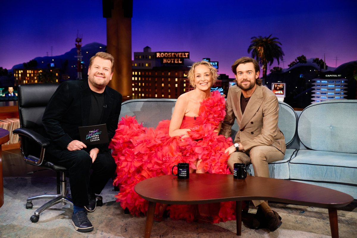 latelateshow's tweet photo. Only 7 episodes left! Join us tonight for a jam-packed #LateLateShow with Sharon Stone, @jackwhitehall and #BLACKPINKCarpool with, who else, @BLACKPINK! 

The fun begins at 12:37am on @CBS and @paramountplus! https://t.co/sdu7DEu6nV