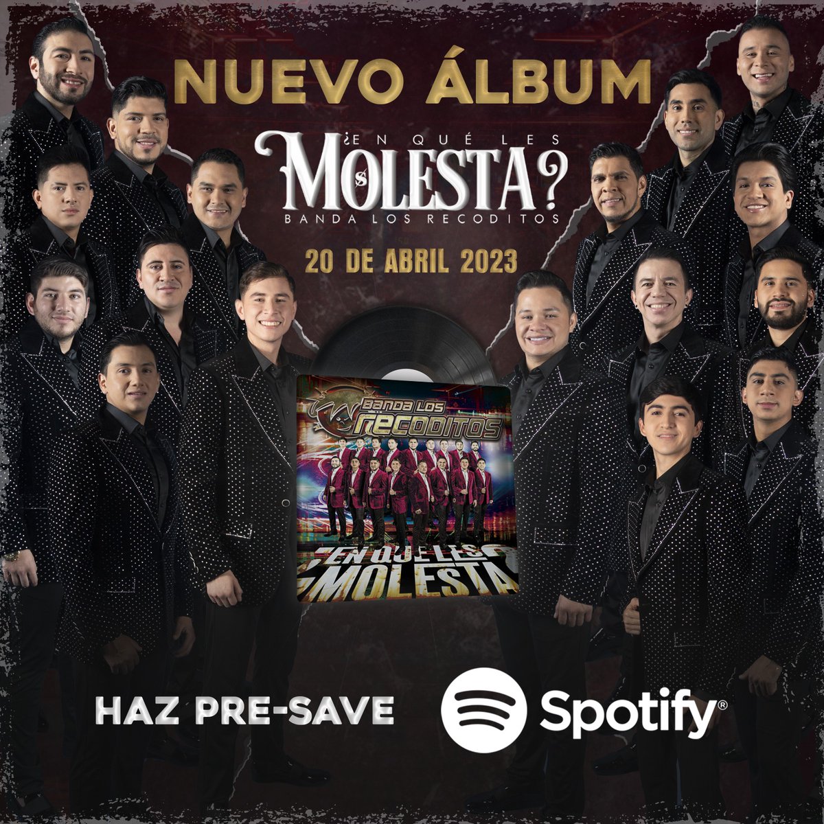 BANDARECODITOSS's tweet photo. Ya pueden hacer Pre-Save de nuestro nuevo álbum EN QUE LES MOLESTA? En @Spotify🔥🙌

Pre-Save 👉 https://t.co/0WYpD2Jclh https://t.co/KOKEDcaIqq