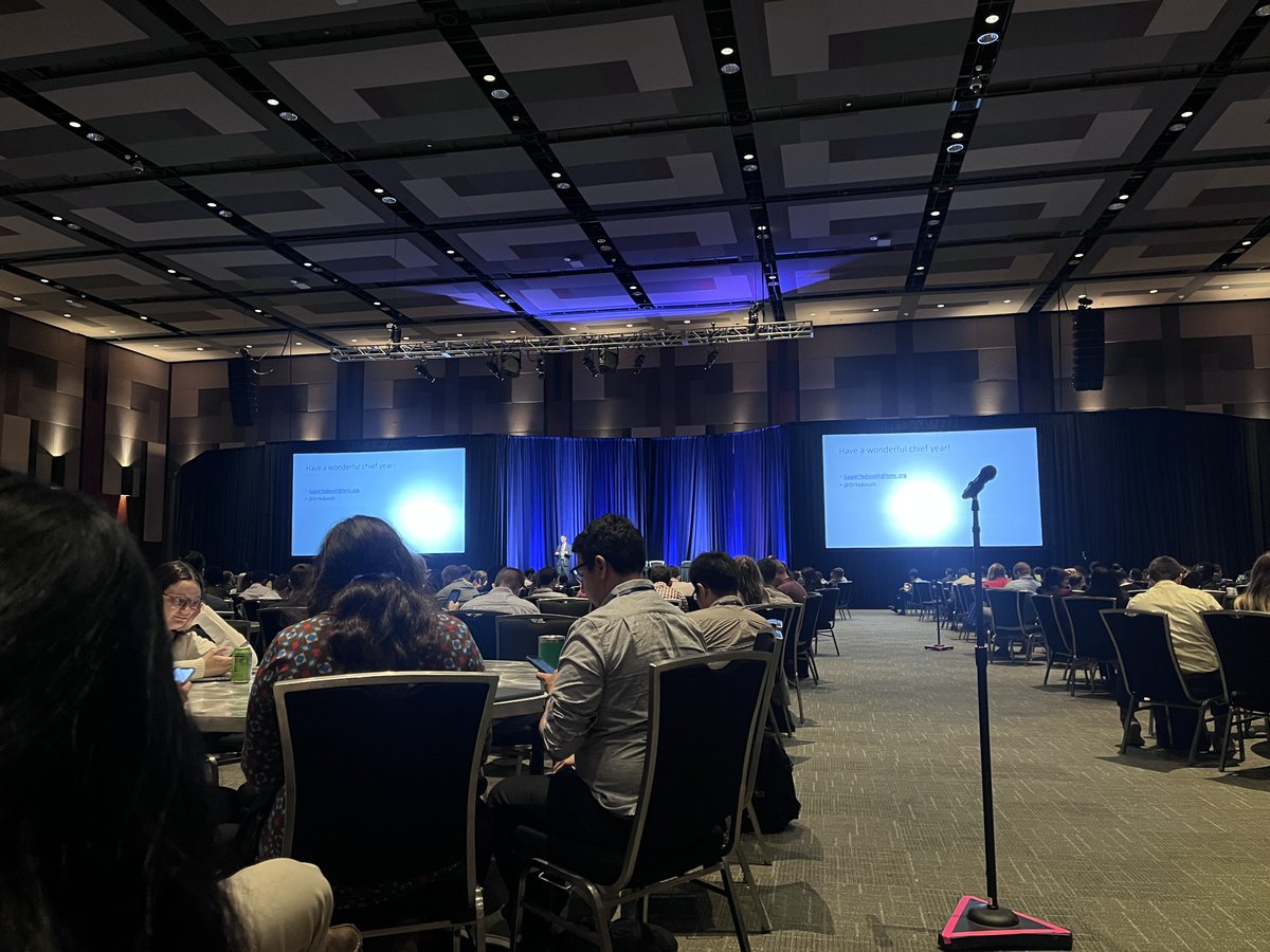 IyerCh's tweet photo. #throwback to delayed flight and 4 hour overnight drive to Cleveland to make it to Austin in time for #AIMW23 Chief conference- first stress test as Chiefs for next year! Enjoyed the stimulating sessions and workshops on improving resident didactics and wellness @RGHIMProgram https://t.co/o6YEAHnI9g