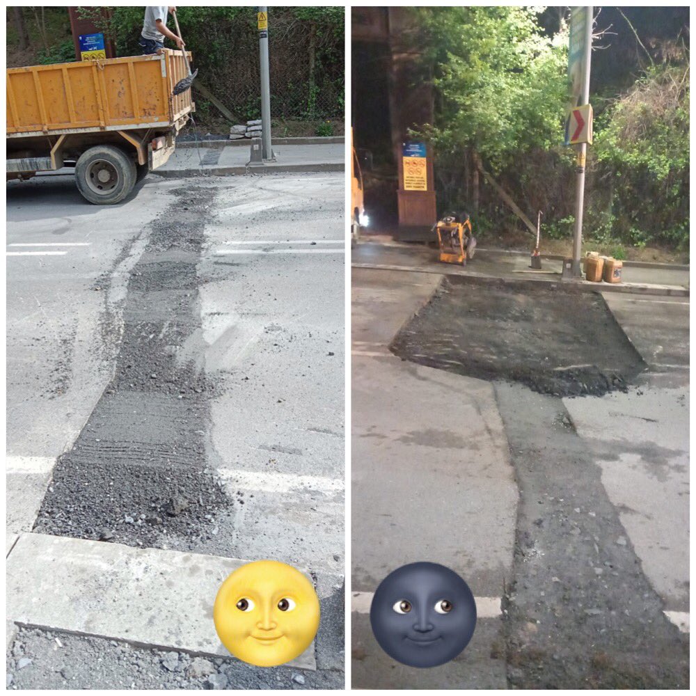 CKaanYAVUZ's tweet photo. Sen uyurken, senin için çalışanlar var bu şehirde!
Ana caddede yapılmış bir kazı çalışması sonrası, #AYKOME kararları gereği yol #asfalt kaplamasını, trafiğin olumsuz etkilenmemesi için #gece nin bu saatinde yapıyoruz.
👷🏻♂️🦺🚧🚚🚜⛏
#İstanbul #İBB #İSKİ #İSKİÜsküdarŞubeMüdürlüğü https://t.co/7a8Gp3O2ez