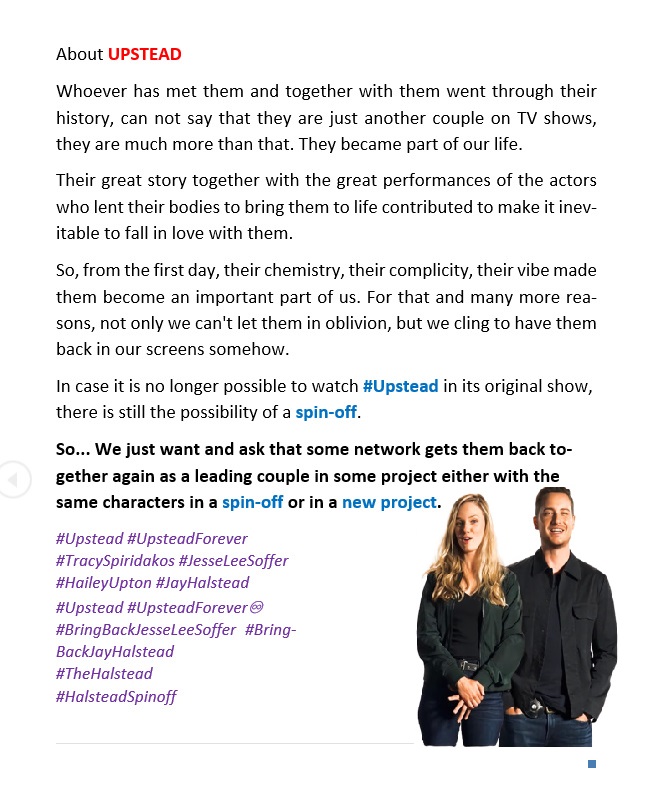 Ocelotl_Mx's tweet photo. May some network, reunite UPSTEAD in a spin-off or Tracy & Jesse in some new project as a leading couple. 🙌
↓
#TracySpiridakos #JesseLeeSoffer
#HaileyUpton #JayHalstead
#Upstead #UpsteadForever♾
#BringBackJesseLeeSoffer #BringBackJayHalstead
#HalsteadSpinoff #TheHalsteads https://t.co/RcjmDrz9VW