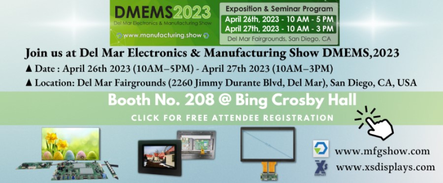 xsdisplays's tweet photo. 1 week countdown for #DMEMS 2023!
Come and visit us @ Booth 208 Bing Crosby Hall!
◆Delmar fairgrounds: 2260 Jimmy Durante Blvd, Del Mar, San Diego CA 
#TFT #LCD #Displaysolution https://t.co/HUAH3uGYDl