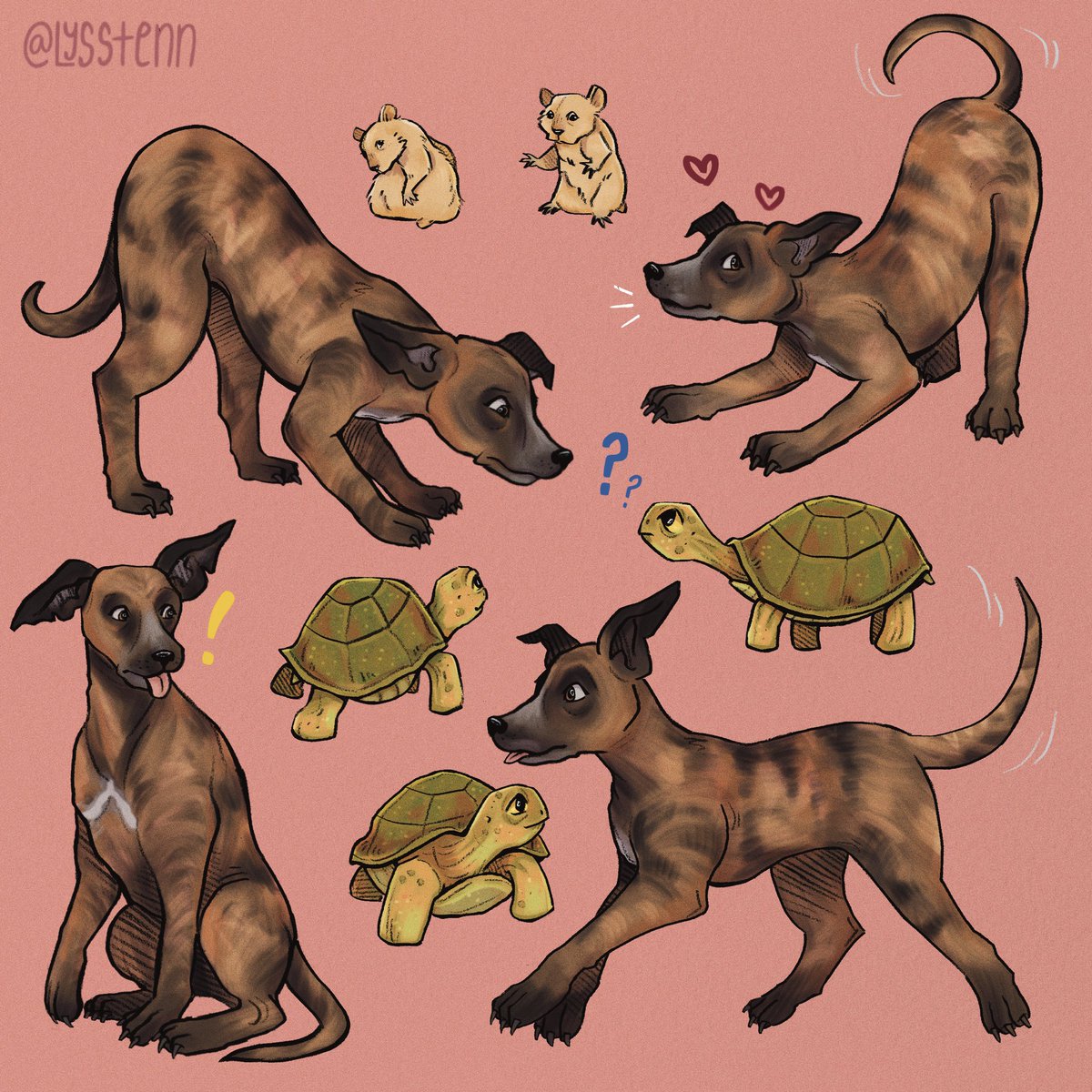 Wanted to practice drawing animals and what better animals to draw than these guys! 
.
.
.
#chilledchaosfanart #fanart #digitalart