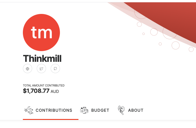 ❤️ Wow, first 🇦🇺 Aussie Company sponsoring us. 
Oz Oz Oz oi oi oi! Thank you so much <a href="/thethinkmill/">Thinkmill</a>