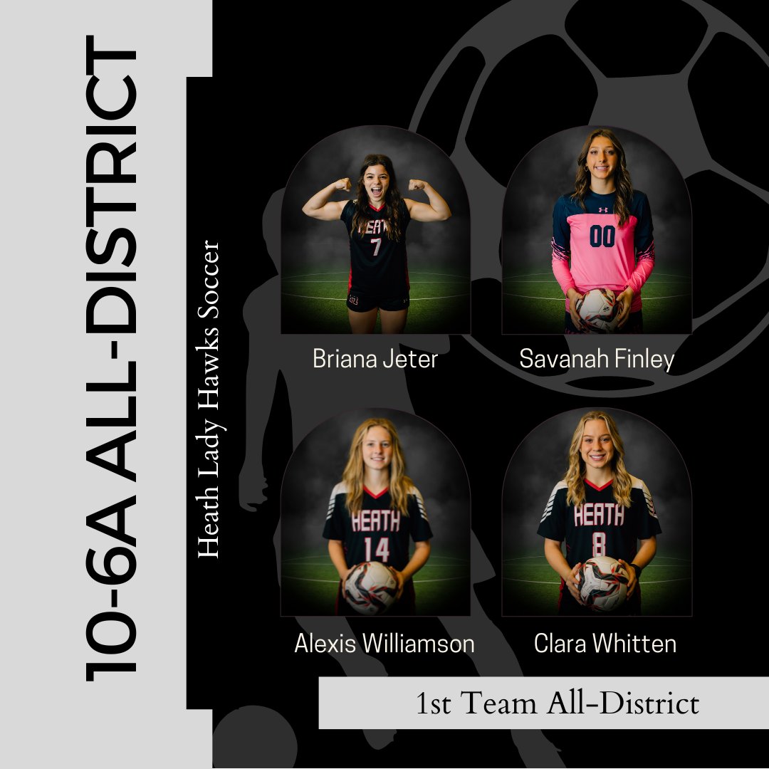SoccerHeath's tweet photo. Presenting the 2023 All-District Team accolades for district 10-6A for Rockwall-Heath Lady Hawks.
@RHHSHawks @RISDAthletics @Heath_Hawk_Fan https://t.co/YBaaErKzmr