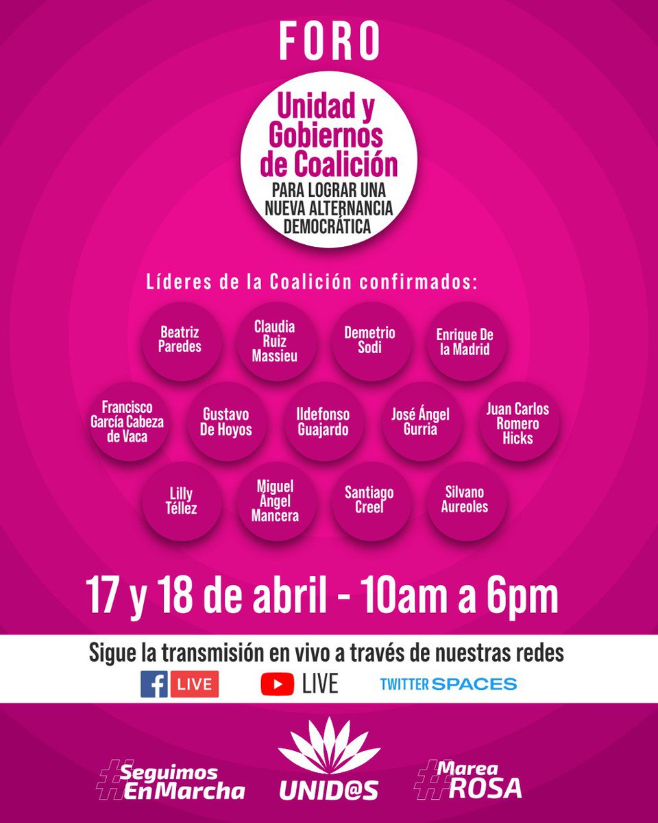AncifemNacional's tweet photo. En estos tiempos México requiere de UNIDAD y trabajaremos juntos Sociedad Civil y Partidos Políticos para consolidar la Coalición que nuestro País necesita y lograr la nueva alternancia democrática. 
Felicidades a @redesunidosmx por reunir a los líderes que darán impulso a 1/2 https://t.co/1sJrpkT1dR