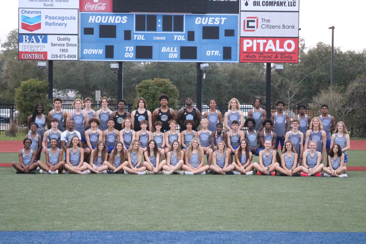 Congrats to both of the high school track and field teams for winning the Division Championship meet ￼last night in Pascagoula!!