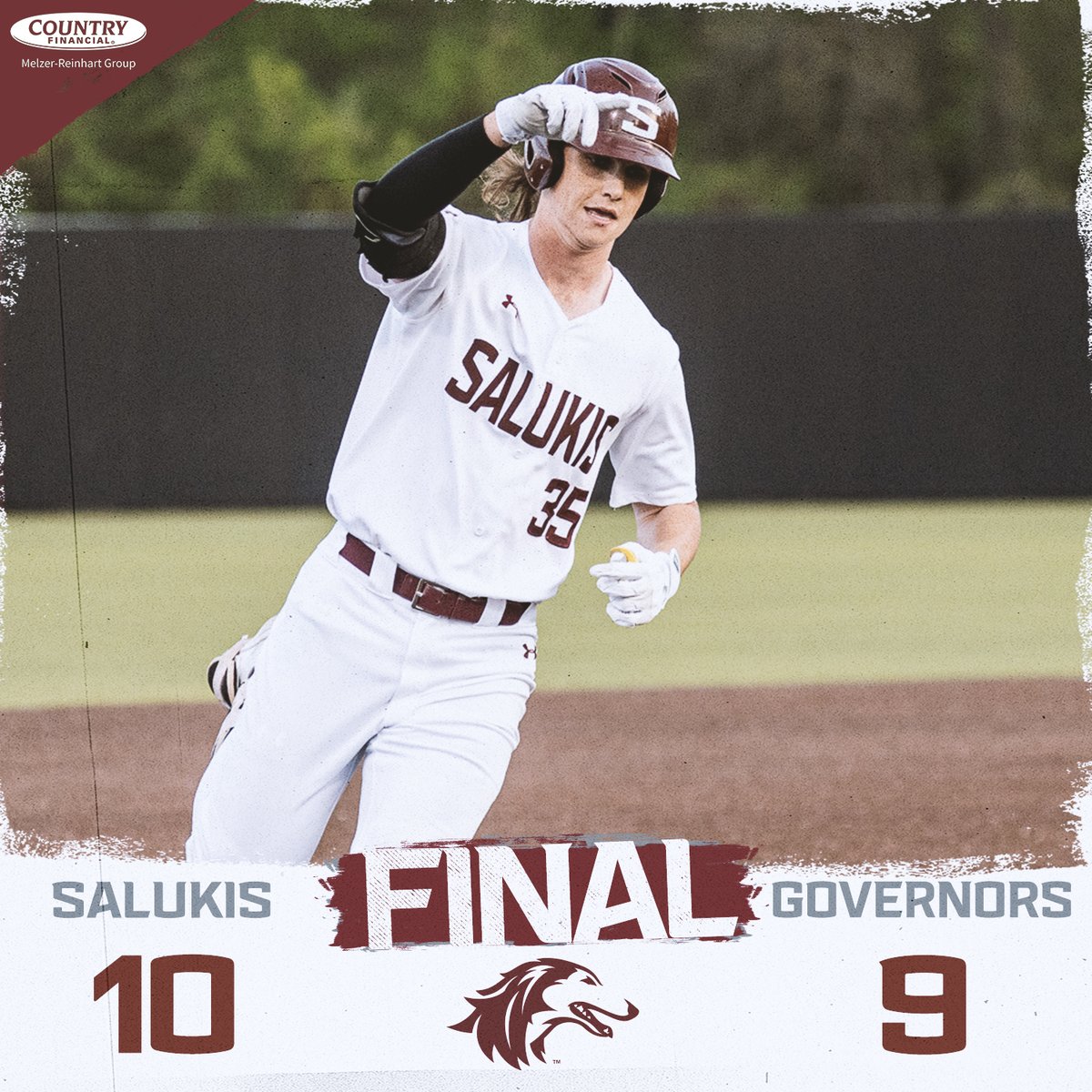 SIU_Baseball's tweet photo. 𝗪𝗔𝗟𝗞. 𝗢𝗙𝗙. 𝗪𝗜𝗡𝗡𝗘𝗥.

Matt Schark wins it in the ninth and the #Salukis get their fifth walk-off win of the season. https://t.co/ABzI5OjXqS