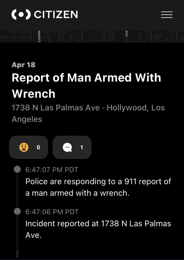 ElleLatham's tweet image. I check this site often and see all kinds of creative weapons from a briefcase to a bat to a fucking samurai sword. Now we gotta worry about wrenches? #weapons #WeaponOfChoice #TuesdayThoughts #Citizen #Assaults #Crime #Hollywood