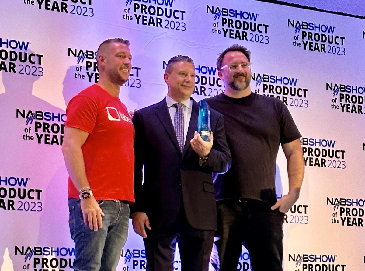 fabricdata's tweet photo. We only went and won @NABShow  Streaming Product of the Year Award for our brand new service Fabric Origin 😮 

#nabshow #awardwinningteam #fabricorigin #origin #betterdata #titlemanagment #overwhelmed
https://t.co/BkrVBQ6sU3 https://t.co/w0jHcIIodd