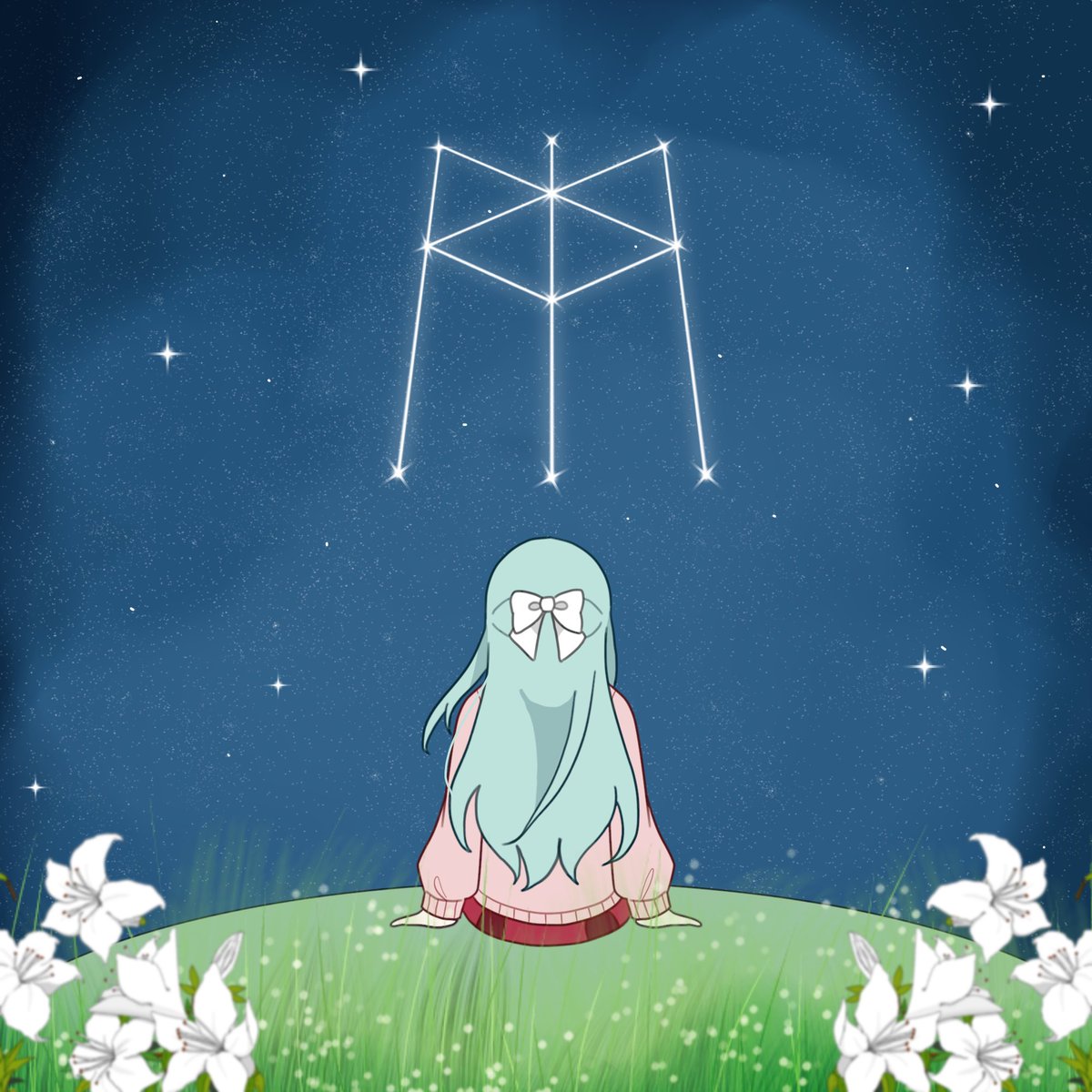 「紅巴座- ̗̀𖤐 」|闇音 アリスのイラスト