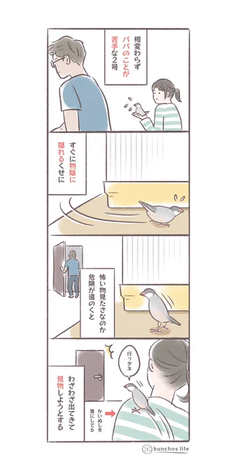 怖いくせにわざわざ見に行く2号
#文鳥 
#4コマ漫画 

*過去作ダウンロードできます!(固定ツイート参照) 