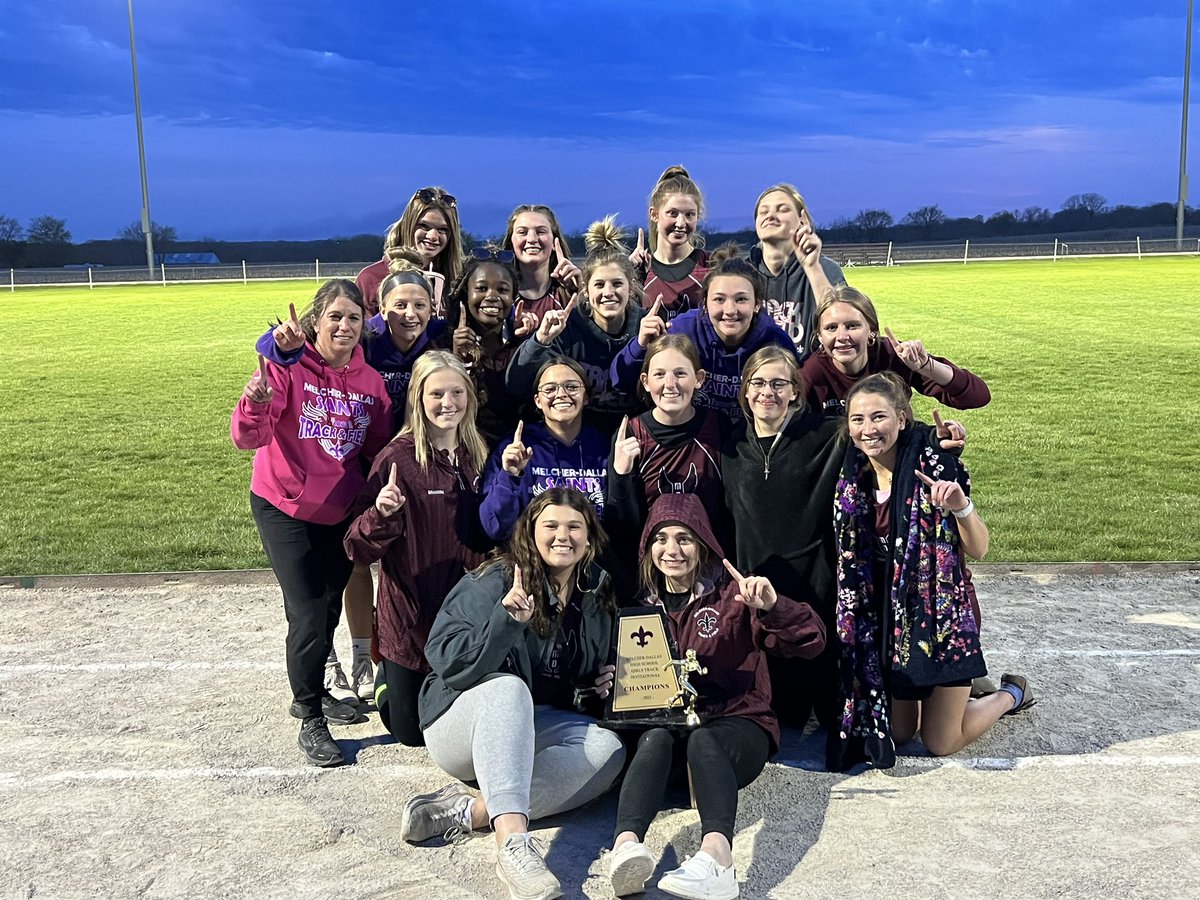 MDXC_TF's tweet photo. Wow! What a fun night of track and field for these girls!  Our first HOME meet since 2019 and we WON!!!!!!! WE WON!!!!!  It took every single one of these girls working together to make this happen!🏃‍♀️⚜️🥇🥈🥉🏆👏🏻❤️ https://t.co/JiGZFQp7OH