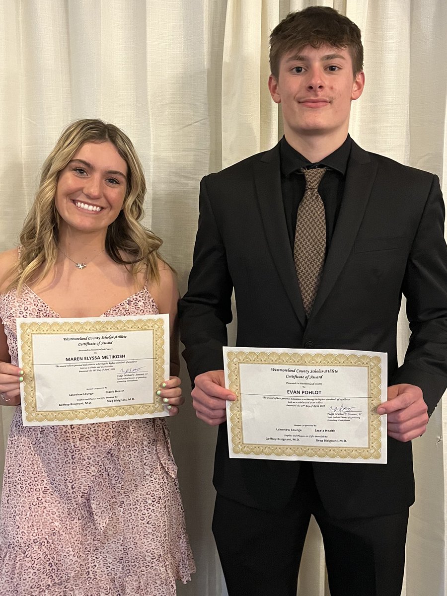 marktheatc's tweet photo. Extremely Proud of my son Evan and his classmate Maren Metikosh for representing BVA at the Westmoreland County Scholar-Athlete Banquet. Best of Luck!  🙏🏼 ☦️ https://t.co/GWnDgDUEwc