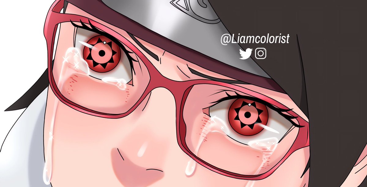 liamcolorist's tweet photo. coloring of sarada mangekyou sharingan 🎨
#BorutoCh80spoilers #sarada 
#mangekyou #manga #boruto https://t.co/AwzEJhrzfR