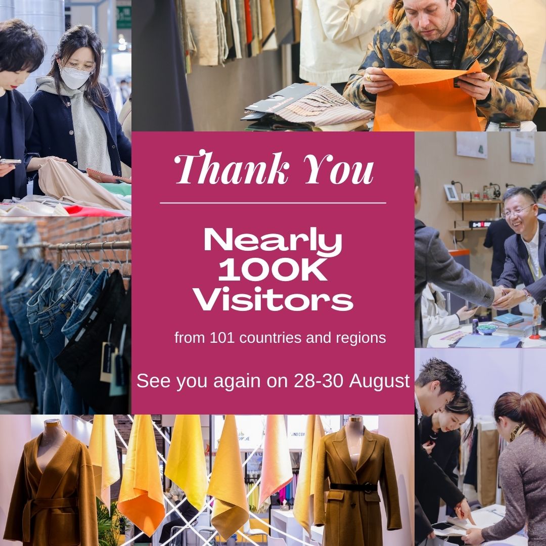 Intertextile's tweet photo. We sincerely appreciate your attendance and look forward to see you again in Autumn Edition on 28 – 30 August!

#itsas23 #Intertextile #Intertextileapparel #Intertextileshanghai #fabrics #apparelfabrics #textilesourcing #textile #sourcing #functionallab #functionafabrics https://t.co/v1sYT2hVvQ