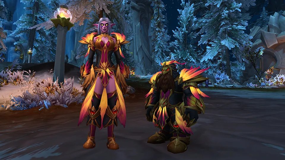 Zur Feier von Patch 10.1 #Dragonflight am 03.05. verschenke ich ZWEI 🔥Feuerkammornat🔥 Tmog Sets.
Was müsst ihr machen? 
✅Folgen 
💛Like
🔁Retweet
❓Kommentiert, auf was ihr euch 10.1 freut. 
Die Gewinner werden am  02/05/23 bekannt gegeben.
<a href="/Warcraft_DE/">Warcraft DE</a> #WoW_Partner <a href="/Warcraft/">World of Warcraft</a>