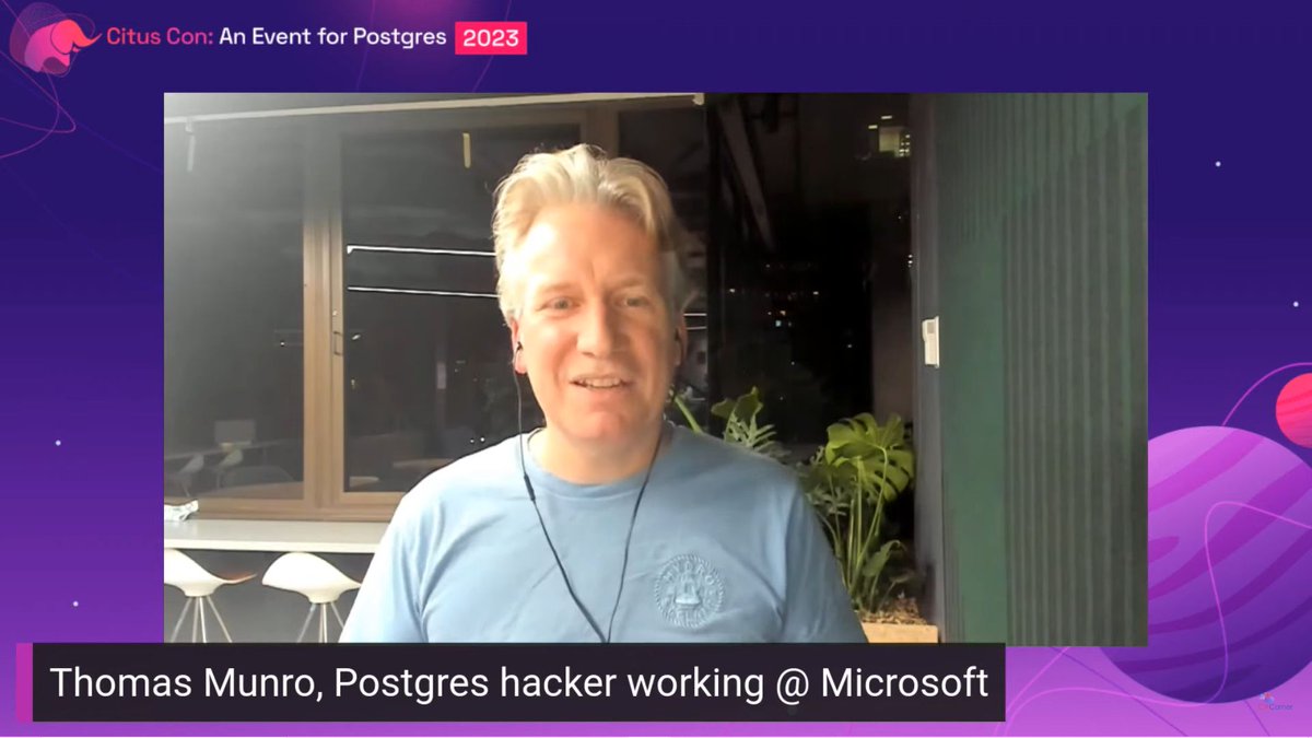CsharpCorner's tweet image. #CitusCon 2023 - EMEA Livestream: @MengTangmu is live now and talking about the Parallelism in PostgreSQL 15.
Live streaming>> csharp.tv
@CitusCon @citusdata @PostgreSQL #PostgreSQL #PostgreSQL15