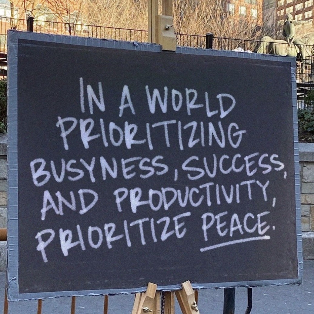 Prioritizing your own peace and wellbeing is not selfish - it’s an investment.