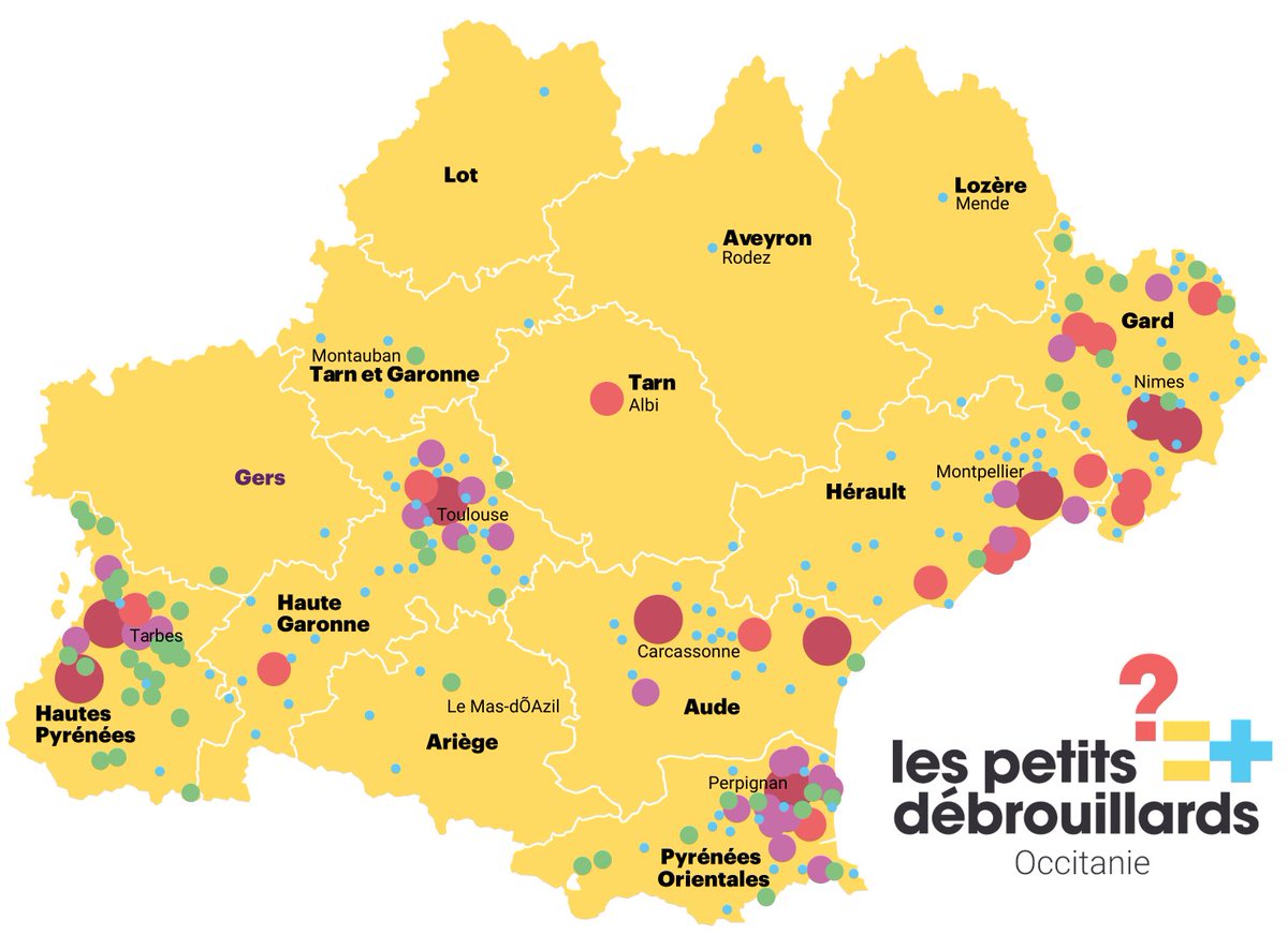 Petit_Deb_Occi's tweet photo. En 2022, les Petits Débrouillards Occitanie ce sont :
🏙️ 241 villes et villages d'intervention sur la région
📍570 lieux de pratiques au plus près des habitant.e.s
🦸‍♀️ 42 154 participant.e.s à nos actions

Plus d'infos dans notre rapport d'activité 2022⤵️
https://t.co/So2xgLK4jL https://t.co/U251PPJF7N