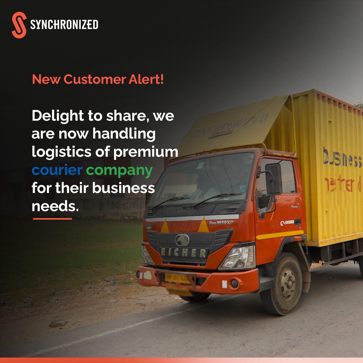 SynchronizedLtd's tweet photo. #Newcustomeralert
.
.
.
.
#logisticscompany #3PL #Distribution #fleetmanagement #thirdpartylogistics #transportation #Logistic https://t.co/jYsCHOKsPn