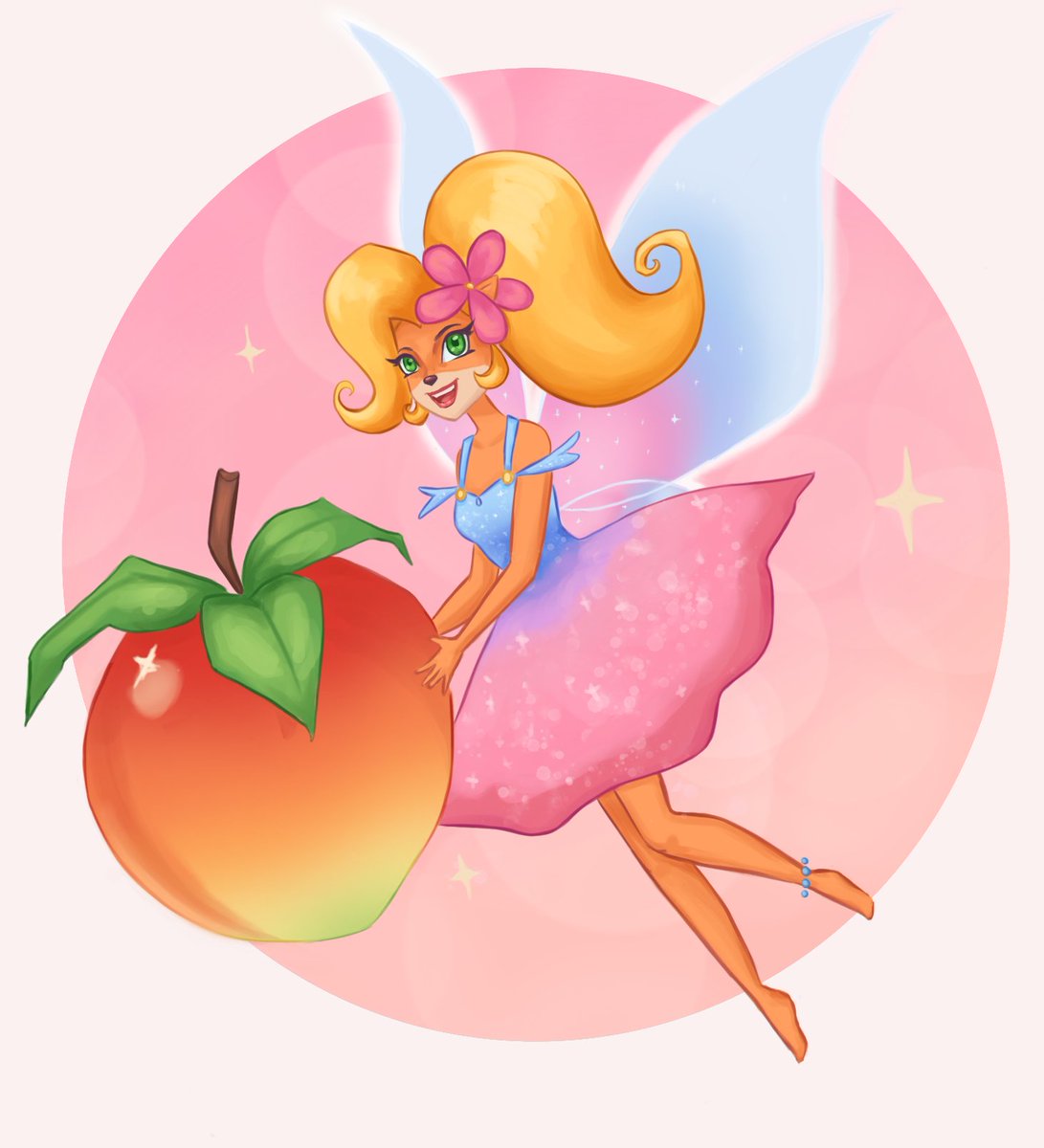 Starglosss's tweet photo. Coco as a fairy 🧚‍♀️💖🌸
#CrashBandicoot https://t.co/9xN2Zrq8A5