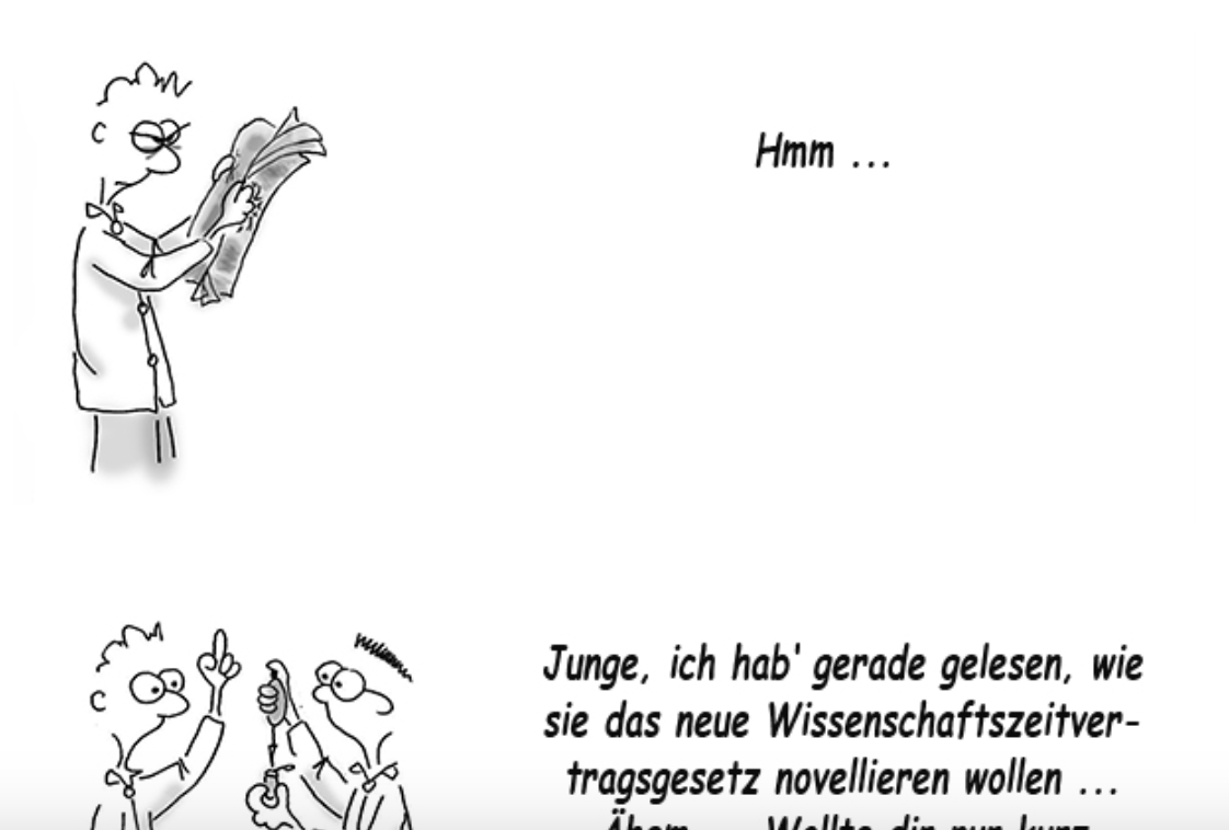 Lab_Journal's tweet photo. Die vorläufigen Pläne zur Novellierung des #WissZeitVG bringen auch unseren Forscher Ernst in ziemliche Erklärungsnot …
— Der ganze #Comic in unserem Blog: 👉 https://t.co/sTdiSSxahe
#LabComic #Labfun #IchBinHanna https://t.co/pjWazjmCht