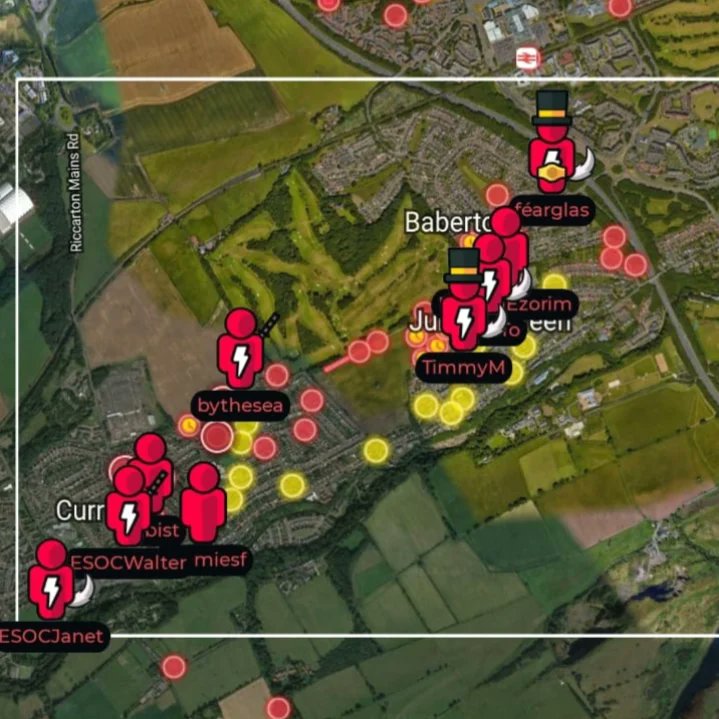 esocweb's tweet photo. Great Club Social around Currie last night with long & short #openorienteeringmap #maprun Street-O courses planned by Martin, & 1 hour @turf_game event planned by Mark with Zone names taking inspiration from the other 'curry'. Then to the Kinleith Mill for a chat, food & drink. https://t.co/FRxZFlygs8